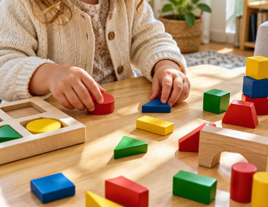 Wooden building blocks